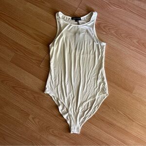 NWT Gibsonlook White Sheer Bodysuit Women’s XS